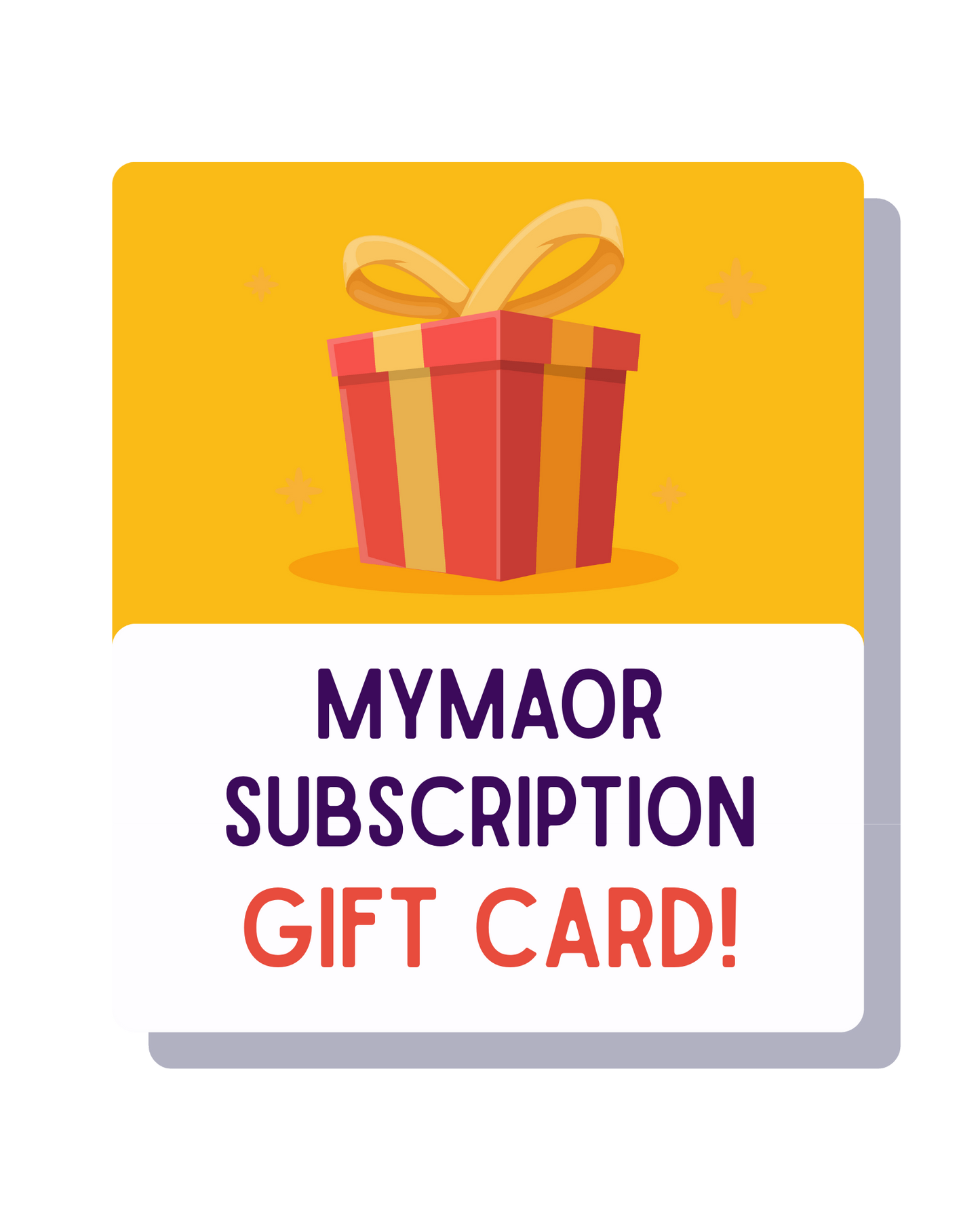 MyMaor Subscription Gift Card