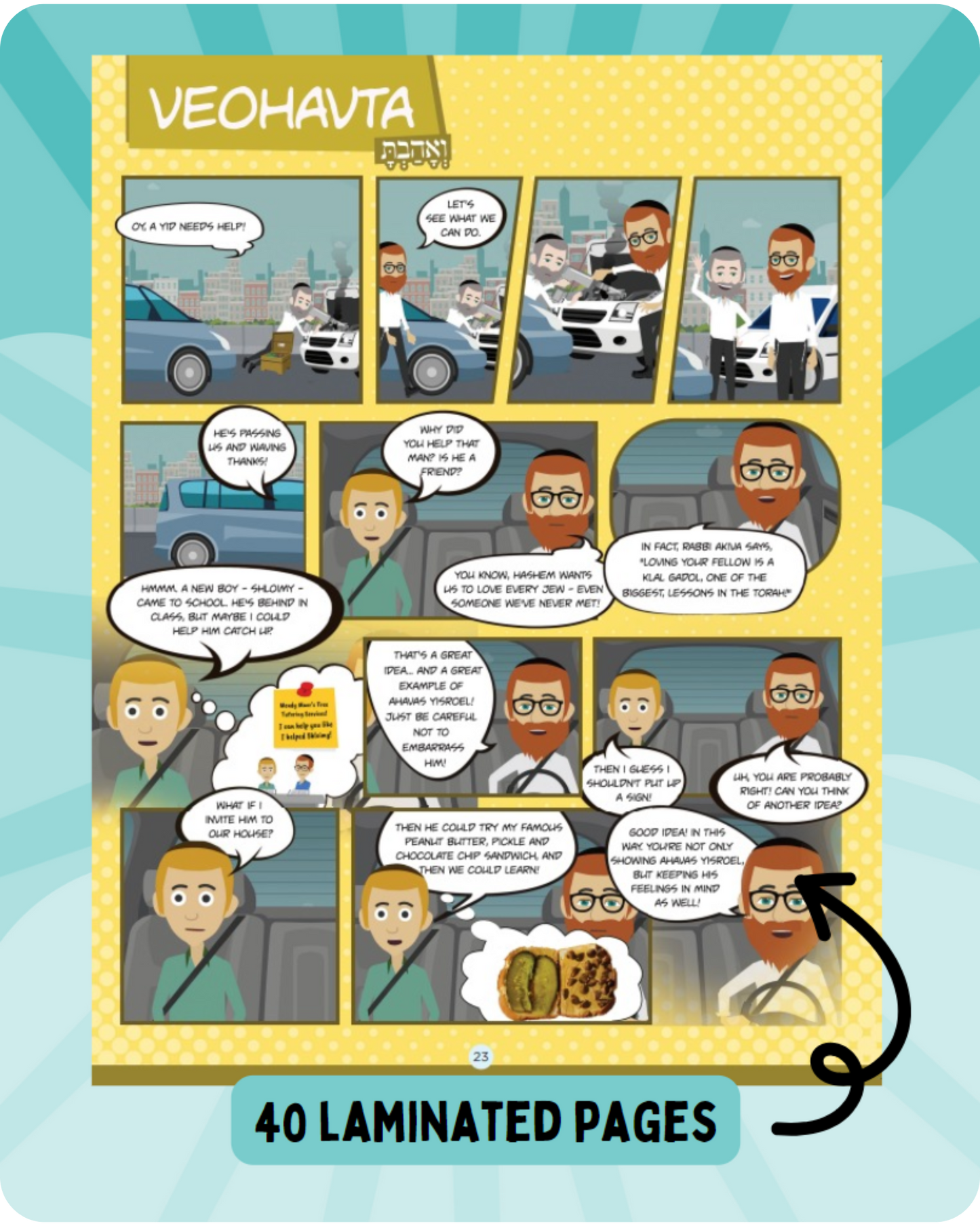 12 Pesukim Comic Book